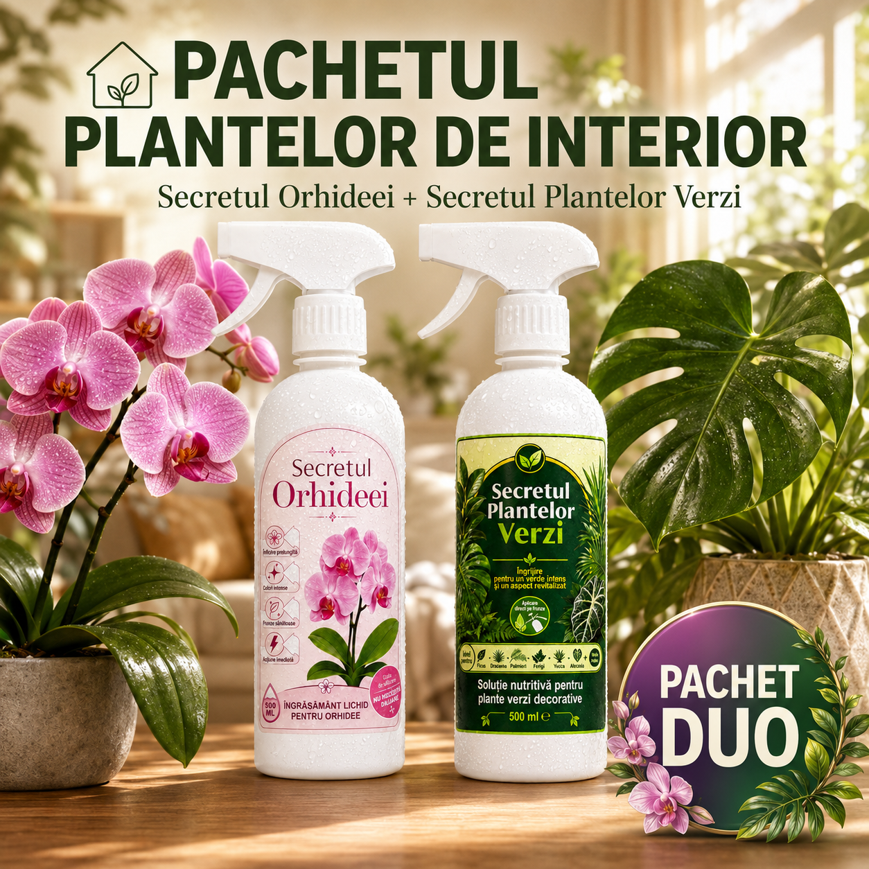 Pachetul Plantelor de Interior