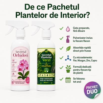 Pachetul Plantelor de Interior