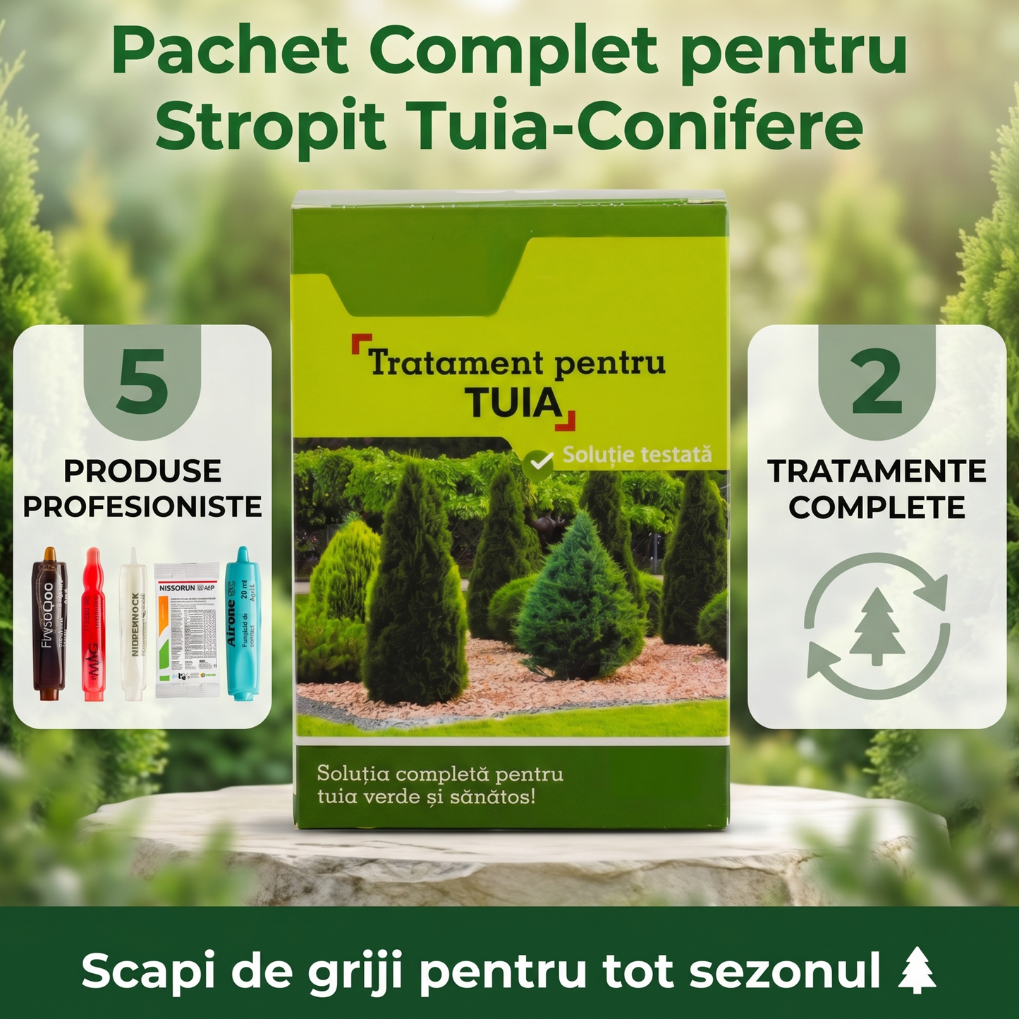 Pachet Complet Tratament Tuia-Conifere