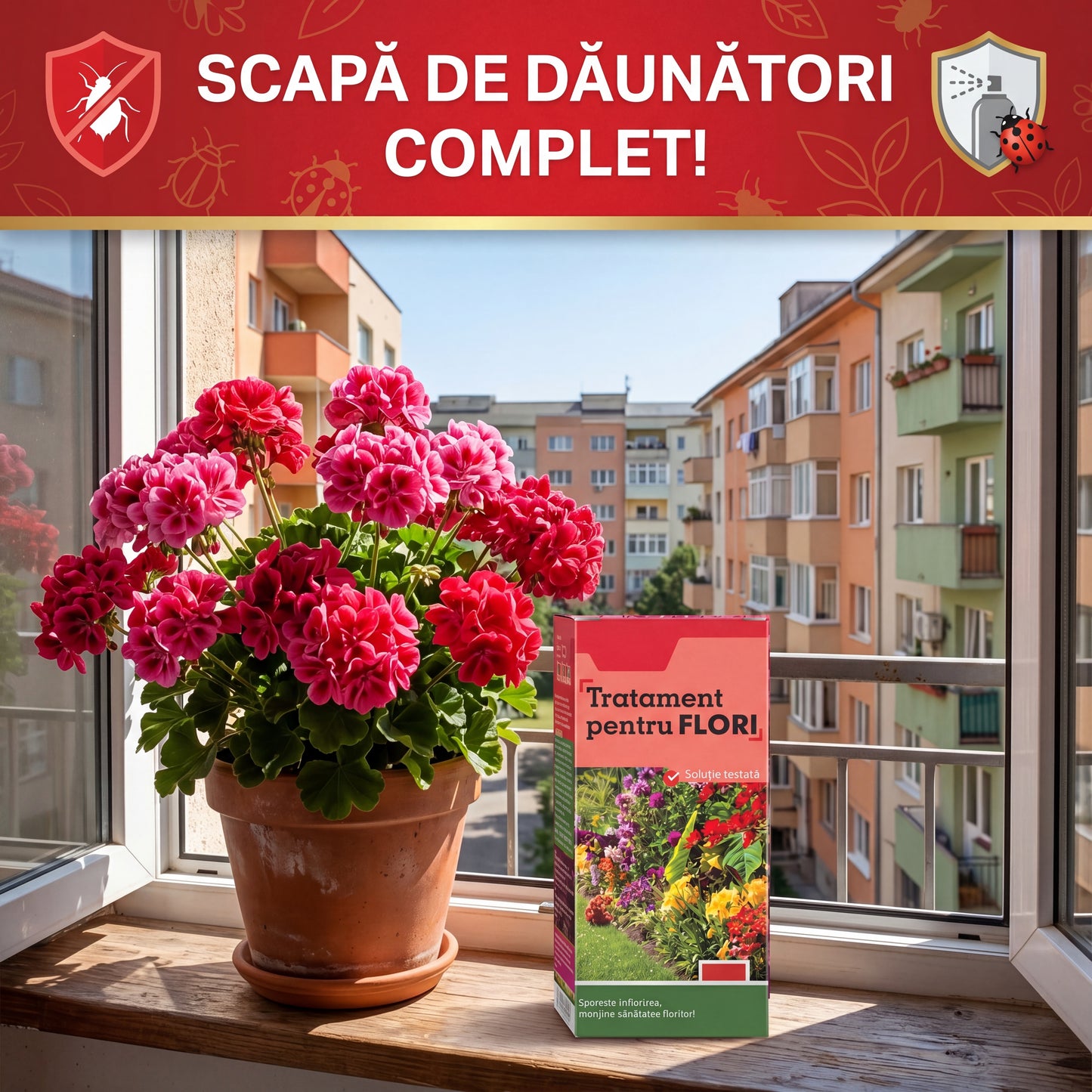 Pachet Tratament Pentru Stropit Florile